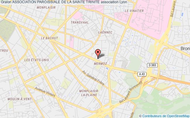 plan association Association Paroissiale De La Sainte Trinite Lyon 8e Arrondissement