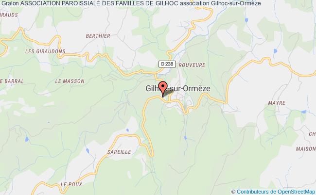 plan association Association Paroissiale Des Familles De Gilhoc Gilhoc-sur-Ormèze