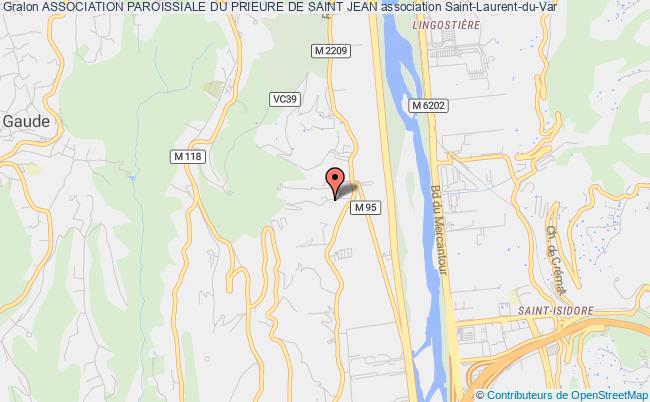 plan association Association Paroissiale Du Prieure De Saint Jean Saint-Laurent-du-Var