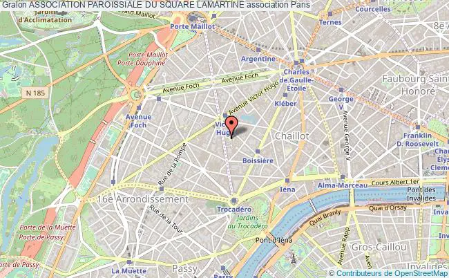 plan association Association Paroissiale Du Square Lamartine Paris