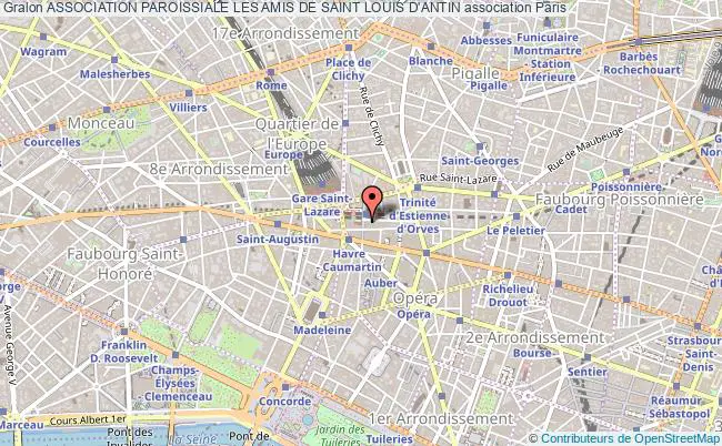 plan association Association Paroissiale Les Amis De Saint Louis D'antin Paris