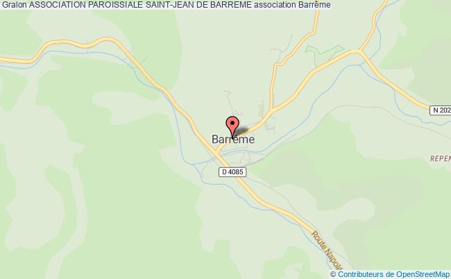 ASSOCIATION PAROISSIALE SAINT-JEAN DE BARREME