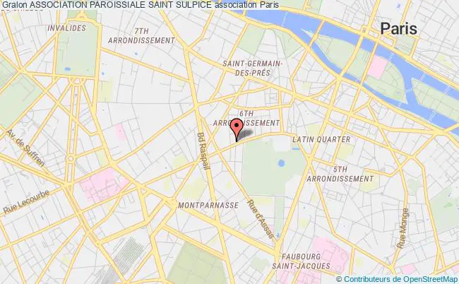 plan association Association Paroissiale Saint Sulpice Paris
