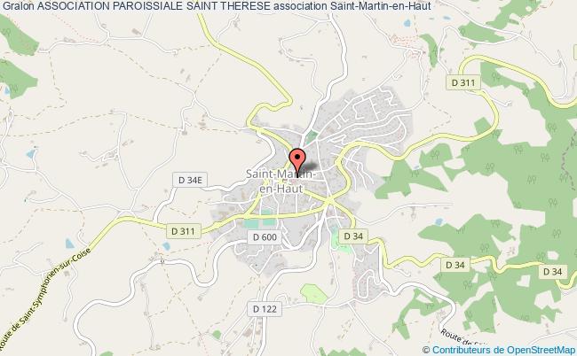 plan association Association Paroissiale Saint Therese Saint-Martin-en-Haut