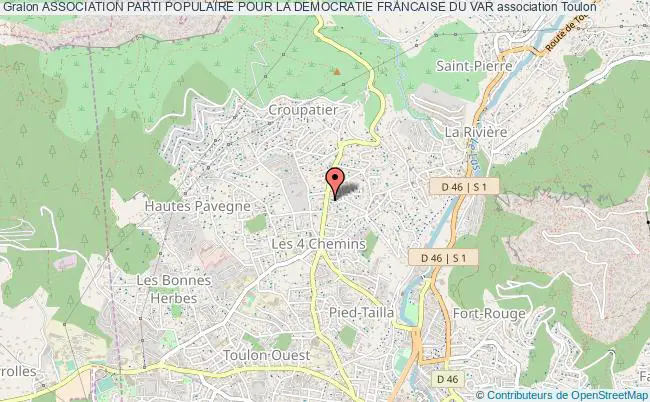 plan association Association Parti Populaire Pour La Democratie Francaise Du Var Toulon