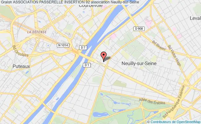 plan association Association Passerelle Insertion 92 Neuilly-sur-Seine
