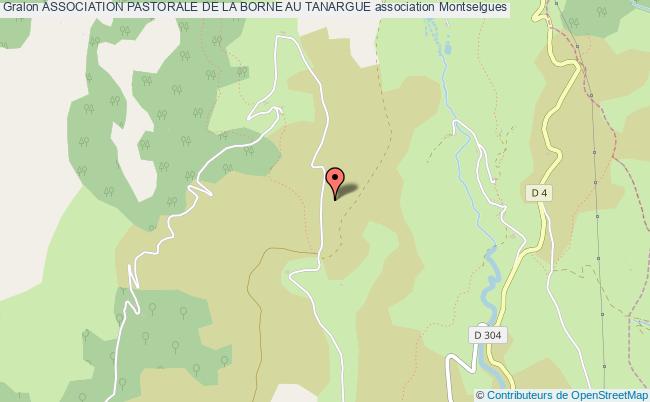plan association Association Pastorale De La Borne Au Tanargue Montselgues