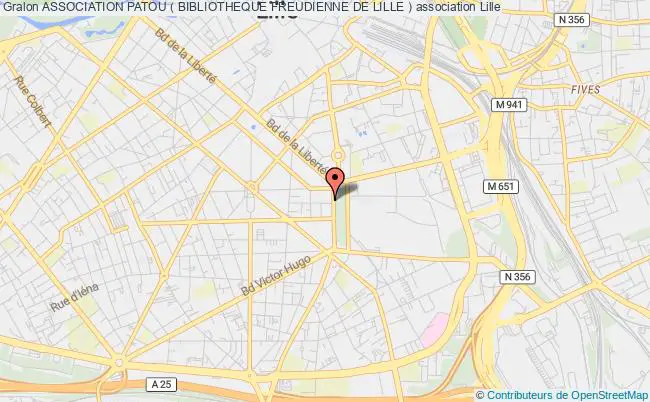 plan association Association Patou ( Bibliotheque Freudienne De Lille ) Lille