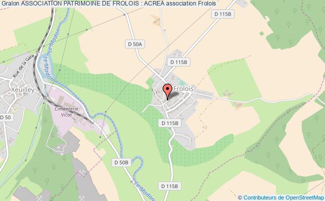 ASSOCIATION PATRIMOINE DE FROLOIS : ACREA