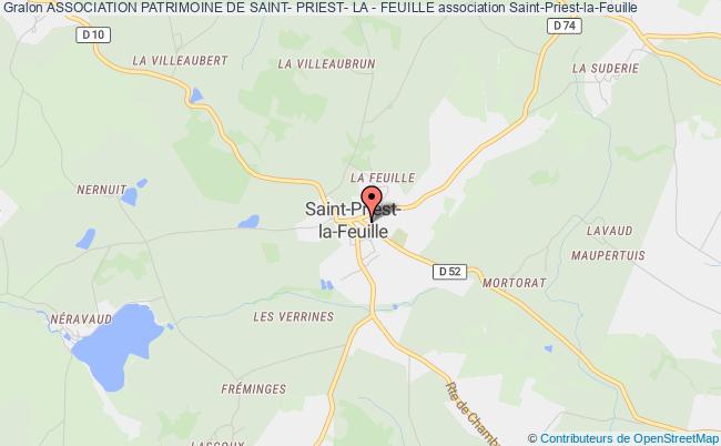 plan association Association Patrimoine De Saint- Priest- La - Feuille Saint-Priest-la-Feuille