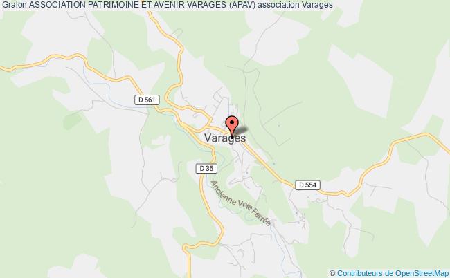 plan association Association Patrimoine Et Avenir Varages (apav) Varages