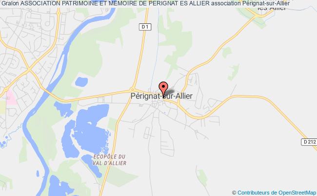 plan association Association Patrimoine Et Memoire De Perignat Es Allier Pérignat-sur-Allier