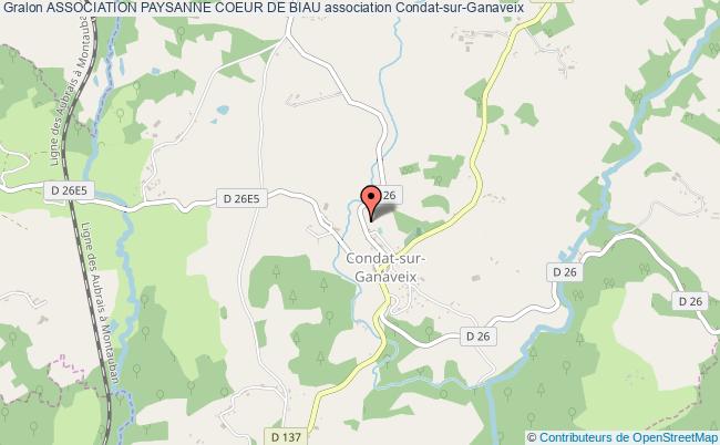 plan association Association Paysanne Coeur De Biau Condat-sur-Ganaveix