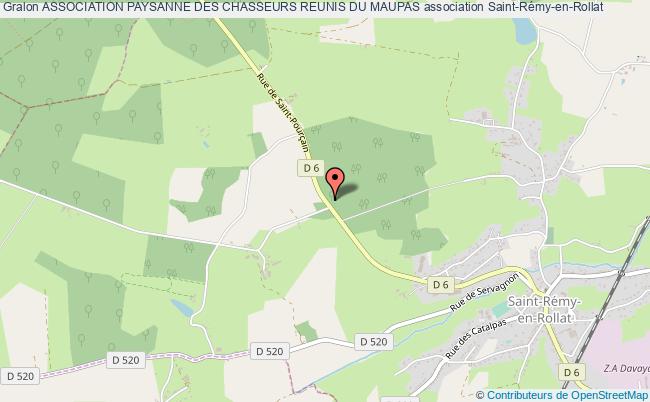 plan association Association Paysanne Des Chasseurs Reunis Du Maupas Saint-Rémy-en-Rollat