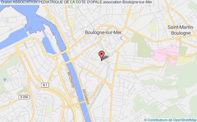 plan association Association Pediatrique De La Cote D'opale Boulogne-sur-Mer