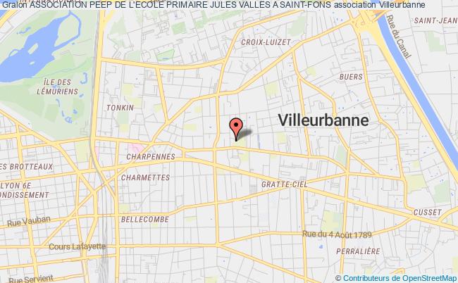 plan association Association Peep De L'ecole Primaire Jules Valles A Saint-fons Villeurbanne