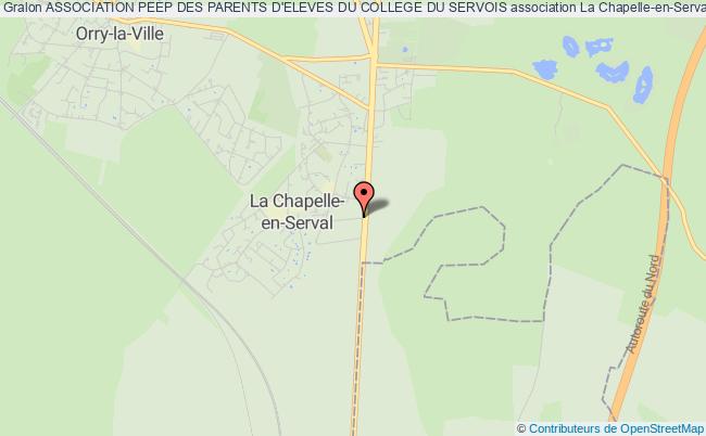 plan association Association Peep Des Parents D'eleves Du College Du Servois La    Chapelle-en-Serval