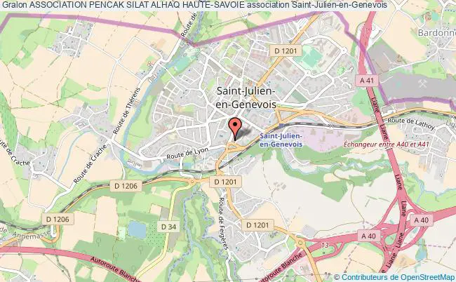 plan association Association Pencak Silat Alhaq Haute-savoie Saint-Julien-en-Genevois