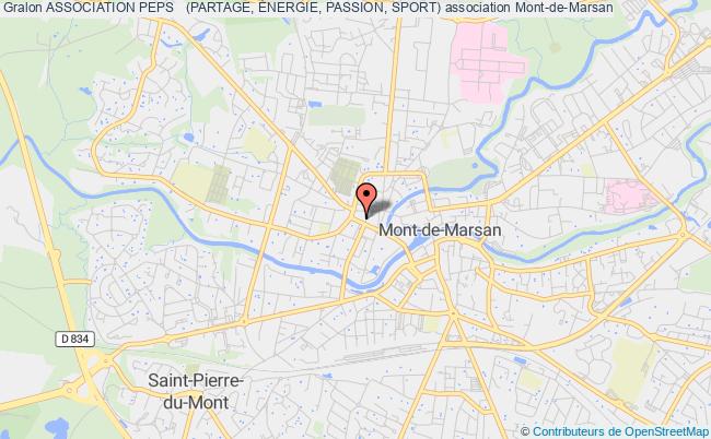 plan association Association Peps   (partage, Énergie, Passion, Sport) Mont-de-Marsan
