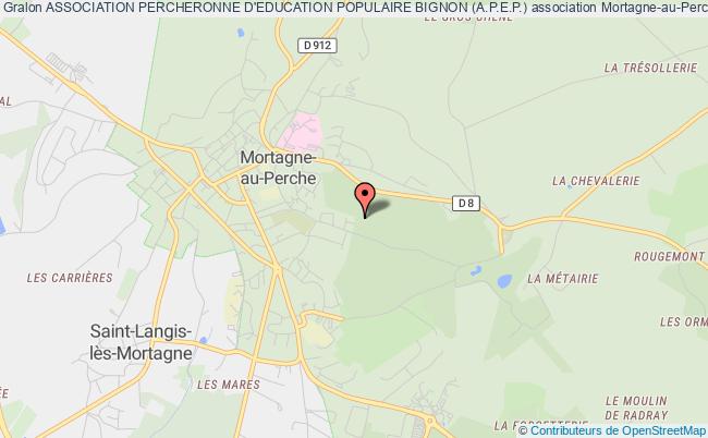 plan association Association Percheronne D'education Populaire Bignon (a.p.e.p.) Mortagne-au-Perche