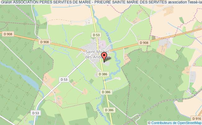 plan association Association Peres Servites De Marie - Prieure Sainte Marie Des Servites Bagnoles de l'Orne Normandie