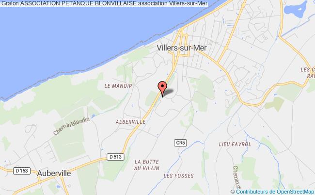 plan association Association Petanque Blonvillaise Villers-sur-Mer