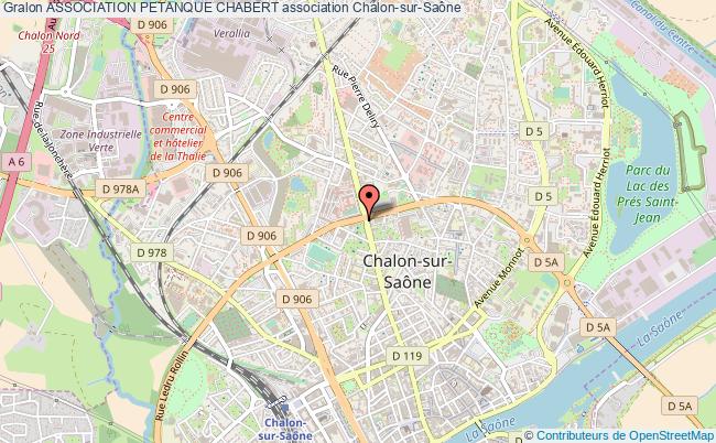 plan association Association Petanque Chabert Chalon-sur-Saône