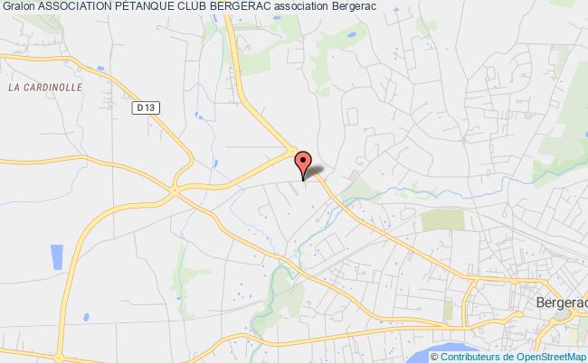 plan association Association PÉtanque Club Bergerac Bergerac