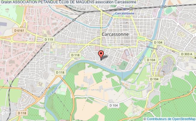 plan association Association Petanque Club De Maquens Carcassonne
