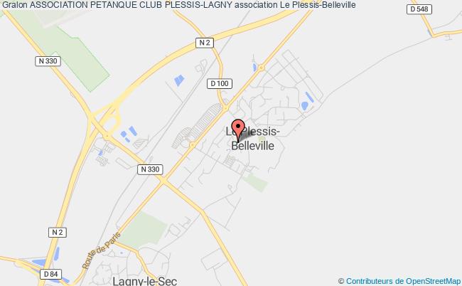 plan association Association Petanque Club Plessis-lagny Le    Plessis-Belleville