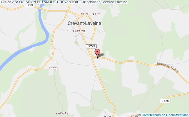 plan association Association Petanque Crevantoise Crevant-Laveine