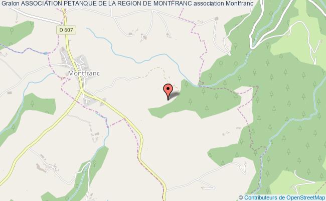 plan association Association Petanque De La Region De Montfranc Montfranc
