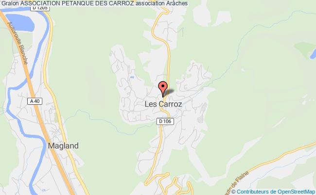 plan association Association Petanque Des Carroz Arâches-la-Frasse