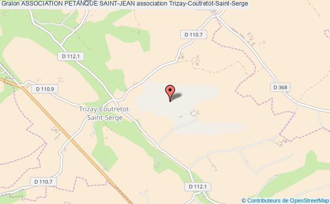 plan association Association Petanque Saint-jean Trizay-Coutretot-Saint-Serge