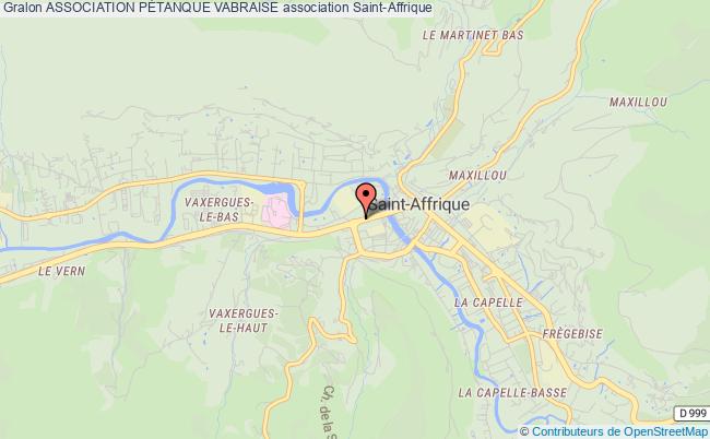plan association Association PÉtanque Vabraise Saint-Affrique