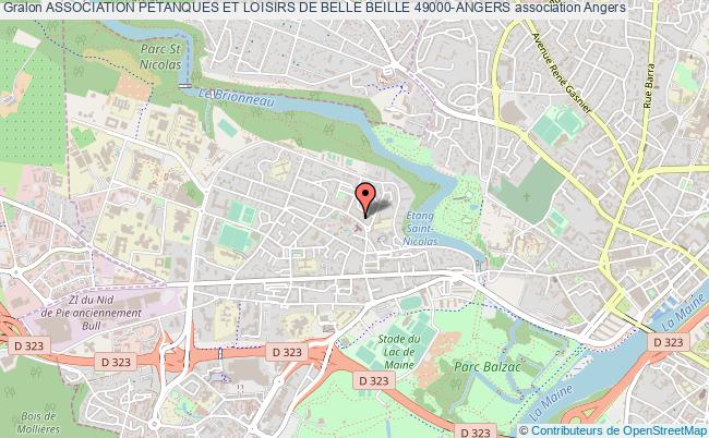 plan association Association Petanques Et Loisirs De Belle Beille 49000-angers Angers