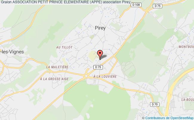 plan association Association Petit Prince Elementaire (appe) Pirey