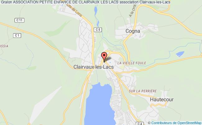 plan association Association Petite Enfance De Clairvaux Les Lacs Clairvaux-les-Lacs