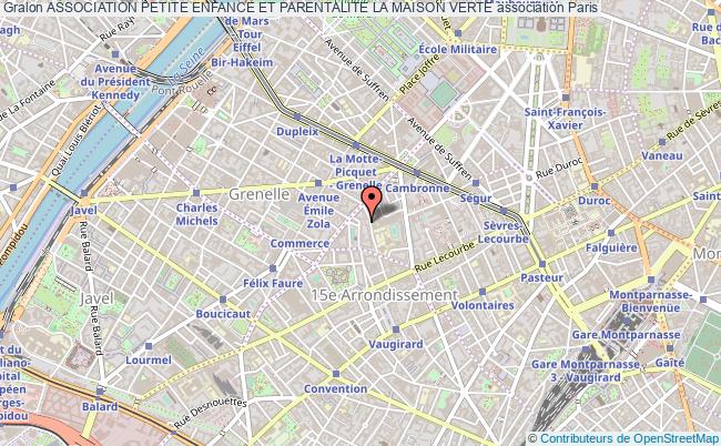 plan association Association Petite Enfance Et Parentalite La Maison Verte Paris