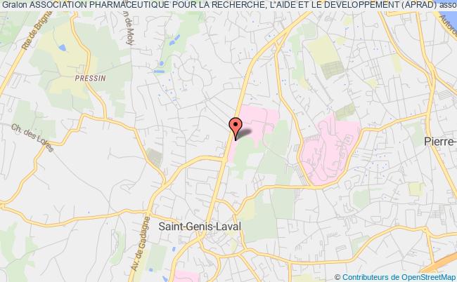 plan association Association Pharmaceutique Pour La Recherche, L'aide Et Le Developpement (aprad) Saint-Genis-Laval