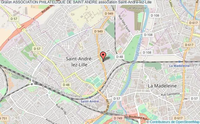 plan association Association Philatelique De Saint Andre Saint-André-lez-Lille