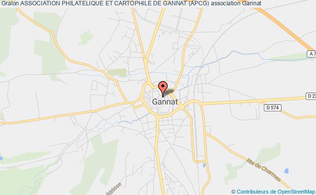 plan association Association Philatelique Et Cartophile De Gannat (apcg) Gannat
