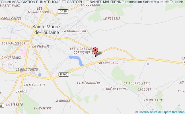 plan association Association PhilatÉlique Et Cartophile Sainte Maurienne Sainte-Maure-de-Touraine