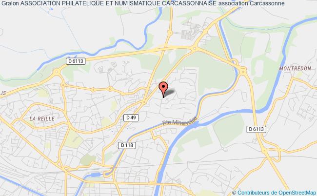 plan association Association Philatelique Et Numismatique Carcassonnaise Carcassonne