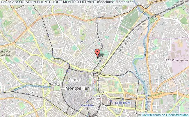 plan association Association Philatelique Montpellieraine Montpellier