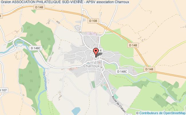plan association Association Philatelique Sud-vienne - Apsv Charroux