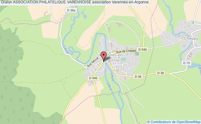 plan association Association Philatelique Varennoise Varennes-en-Argonne