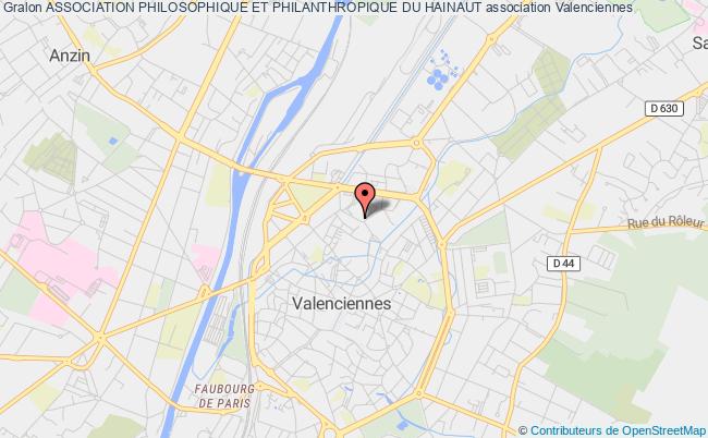 plan association Association Philosophique Et Philanthropique Du Hainaut Valenciennes