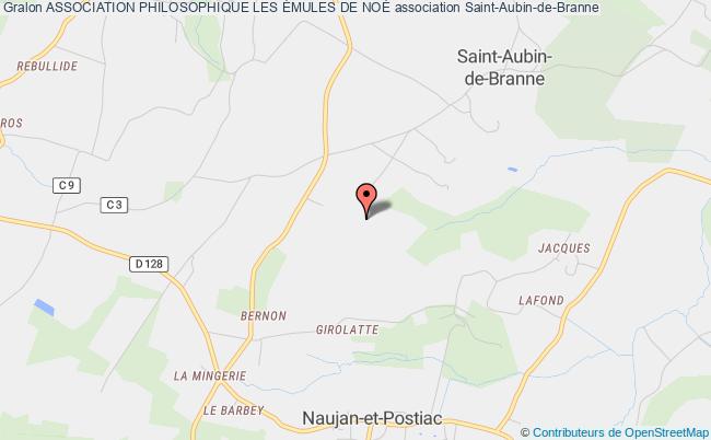plan association Association Philosophique Les Émules De NoÉ Saint-Aubin-de-Branne