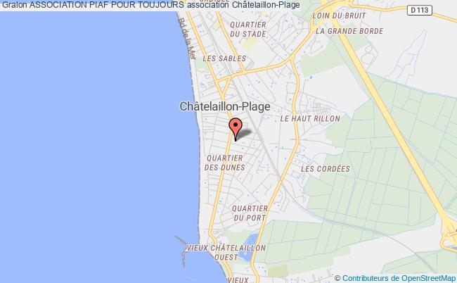 plan association Association Piaf Pour Toujours Châtelaillon-Plage